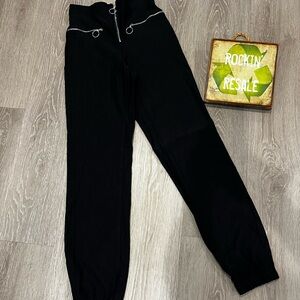 Black Zippered Pants